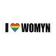 סטיקר I LOVE WOMYN