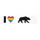 סטיקר I LOVE BEAR